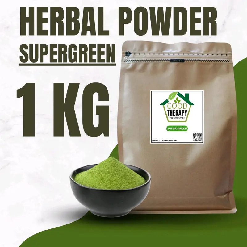 Bubuk halus teh hijau borneo s+ asli kalimantan 1kg kemasan pouch 0