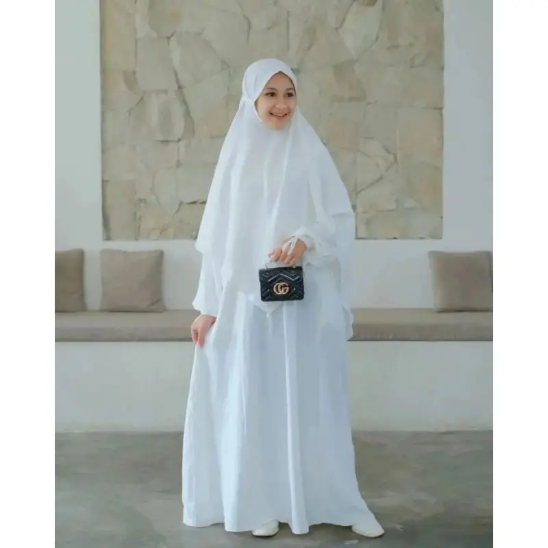 Gamis Anak Perempuan Remaja Aiyu Kids Usia 5-13 Tahun  Bahan Crinkle  Panjang Syari Dress Muslim 2
