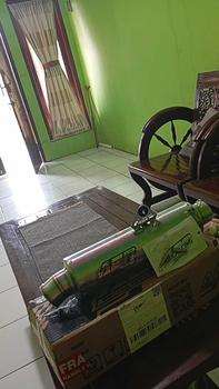 Product Review of Slincer knalpot abr racing exhaust bulat rata Gread A from v**s 1