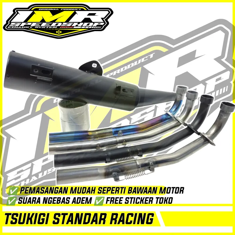 KNALPOT TSUKIGI STANDAR RACING JUPITER Z Z1 MX 135 VEGA R ZR CRYPTON ASTREA SUPRA 125 REVO BLADE 110 1