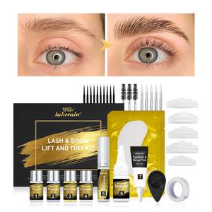 Lakerain Lash & Brow Lift and Tint Kit Lash Lift and Black Color Kit - Brow Lamination Kit/Eyelash Perm/Salon or Home Use/Long Lasting/Easy to Use