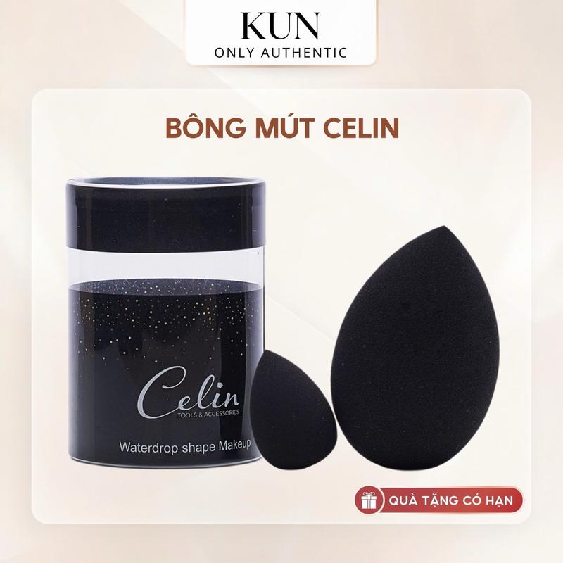 Mút tán kem nền Celin mềm mịn đánh kem nền mỏng nhẹ - Kun Cosmetic mỹ phẩm trang điểm