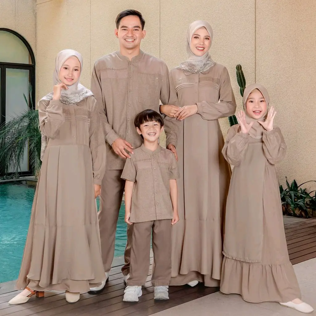 SARIMBIT SEPLY/EKSIS TERBARU||EKSIS 273 WILLOW BROWN Gamis Muslim Dress Syari