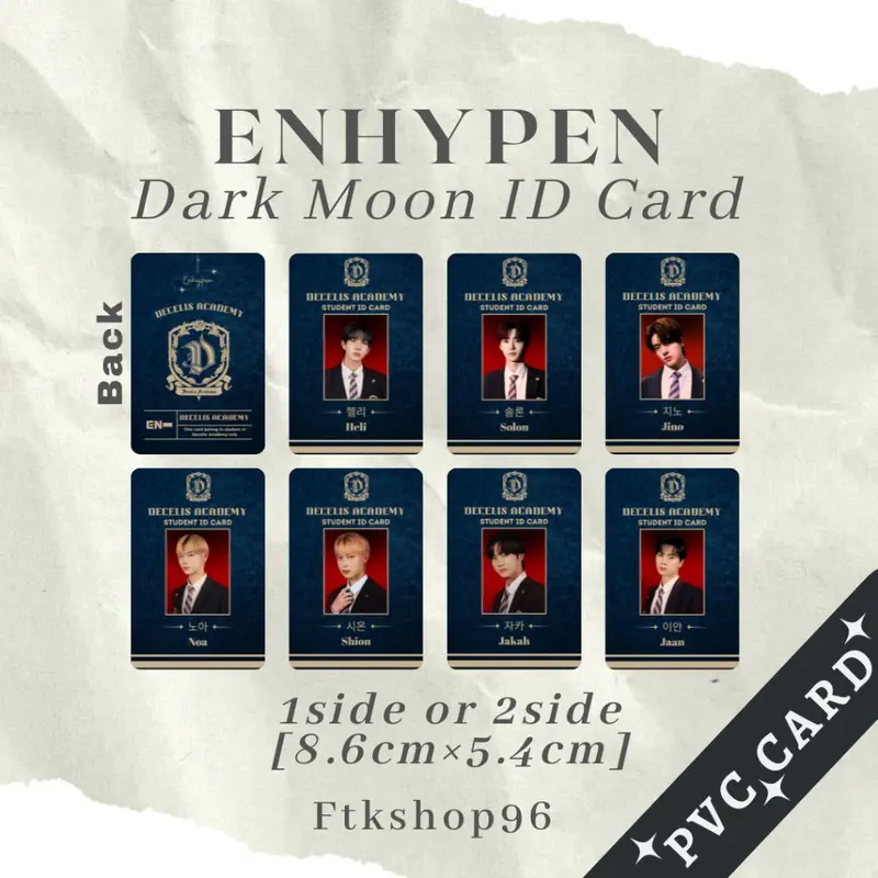 enhypen transparent card pendant miniso - TikTok Shop Malaysia