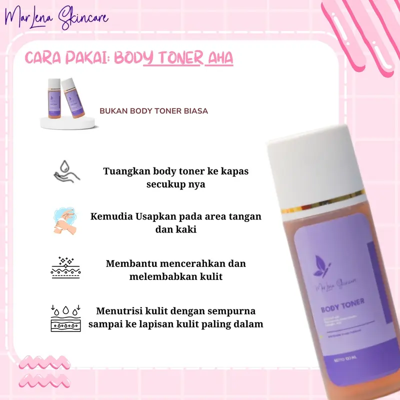 TONER BADAN MARLENA DNA SALMON BPOM FREE KAPAS BUNDLING 2 PCS  Mencerahkan 3