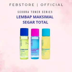Scoora Toner Series 80ml Phytobright Milky D-panthenol Hydra Calm Cica Toner Formula Optimal untuk Penggunaan Sehari-hari