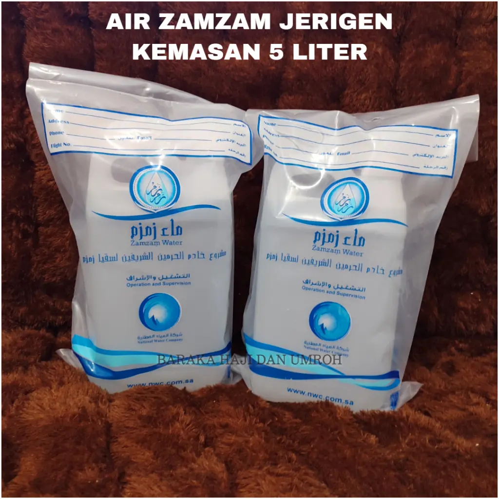 Air Zamzam Asli 5 Liter Kemasan Jerigen - Zamzam Original 5 Liter