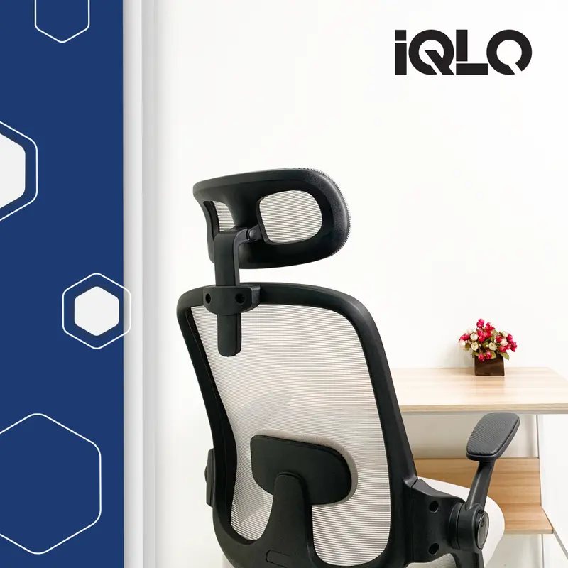 IQLO FJ6102 Kursi Kantor Belajar Gaming Foam Jaring Hidrolik Ergonomis Gas-Lift Class 4 Chairs Furniture 2