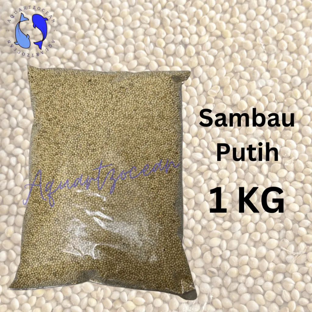 Sampau Putih Burung Makanan Terkukur Merbuk Makanan Baji 1kg