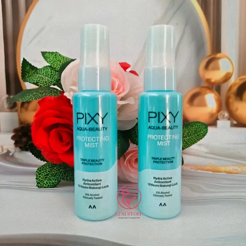 BPOM Pixy Aqua Beauty Protecting Mist 60ml Setting Spray Glow 0