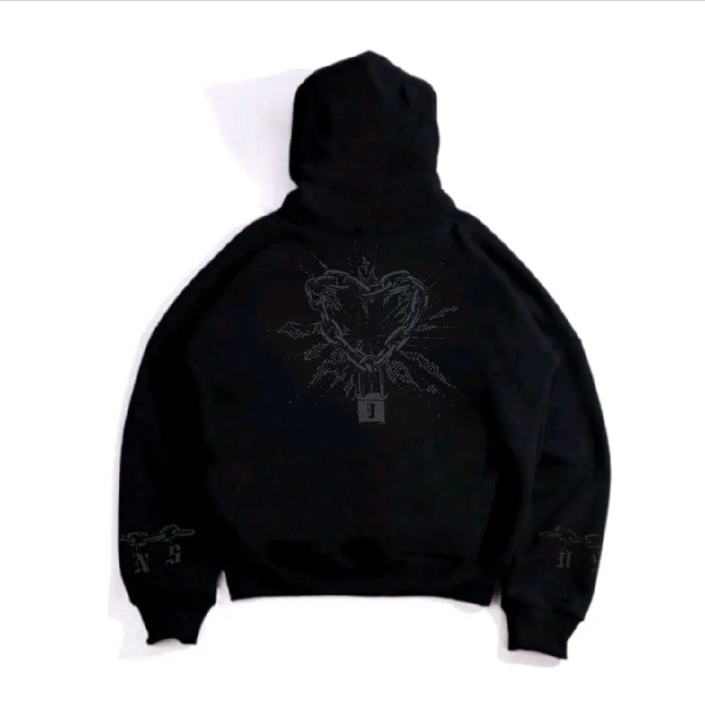 HOODIE SWEATER CHAIN OF LOVE BOXY OVERSIZE UNISEX HIGH QUALITY PREMIUM DISTRO//FLEECE TEBAL//280GSM