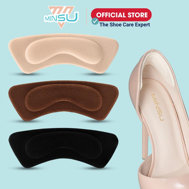 Miếng Lót Gót Giày 4D Bảo Vệ Gót Chân MINSU M5503 Đệm Chống Trầy, Đau Chân, Bị Rộng Chuyên Cho Giày Cao Gót, Thể Thao Nữ