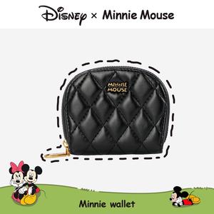 Penutup Kad Fesyen Berbilang Kad Zip Disney, Reka Bentuk Minimalis, Dompet Sifar Separuh Bulat Lingge Mini, Sesuai untuk COD