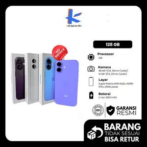 Iphone 16 128 GB Baru Garansi Resmi Indonesia