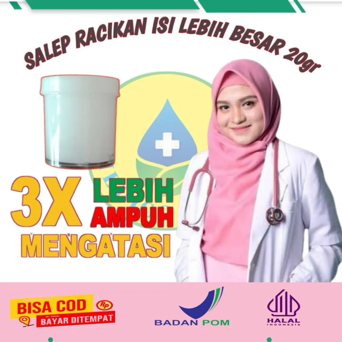 Krim racikan sepesialis kulit untuk eksim dan scabies isi 20gram Sehat