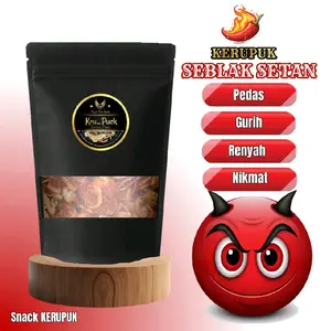 Kerupuk SEBLAK SETAN Pedas Gurih Renyah Nikmat Snack KERUPUK Terbaik murah