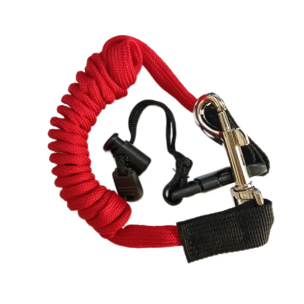 Canoe Paddle Leash with Hook Safety Strong Fishing Rod Lanyard High-Elastic Colorful Anti-Lost Rope Rowing Boat Accessory