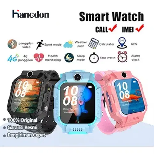【Hancdon】 Smart Watch Air Jam tangan anak telepon - anak Gps Digital Smartwatch anak Waterproof Kids Smart Watch/Bonus Cashback/4G/jam tangan smartwatch Layar Monitor Ponsel Kalkulator jam  tangan Fashion 0