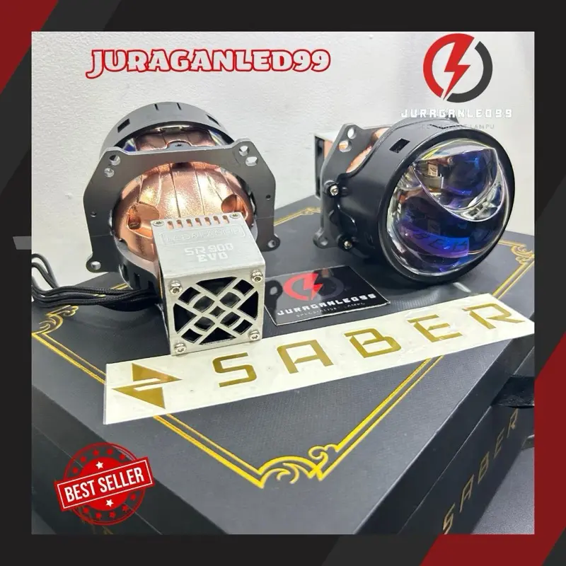 BI-led SABER SR900 EVO LED Projector Headlamp Laser LED Lampu Laser 3