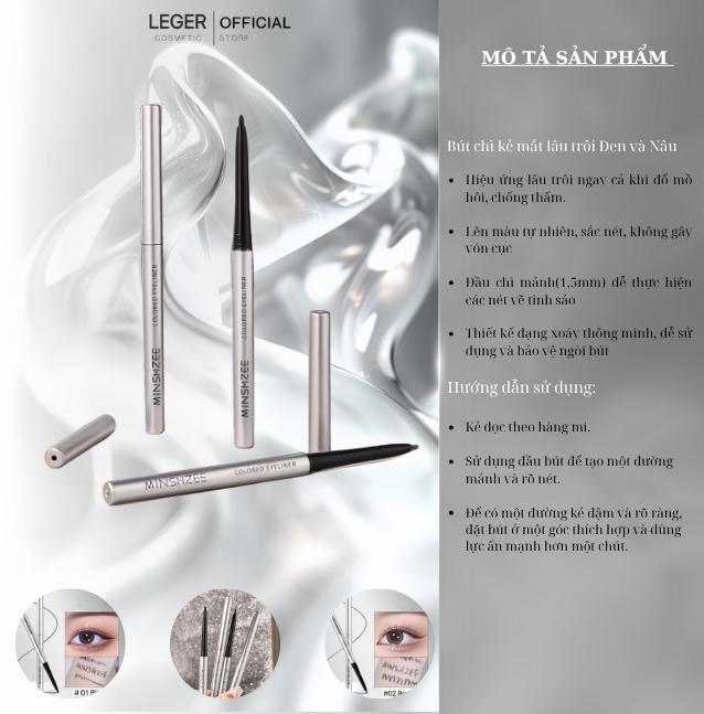 CKM_ Bút chì kẻ mắt lâu trôi Đen và Nâu Mỹ Phẩm Trang Điểm Nữ Women Cosmetic.