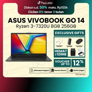 Laptop Asus Vivobook Go 14 E1404FA AMD Ryzen 3-7320U 8GB 256GB 512GB 14" FHD