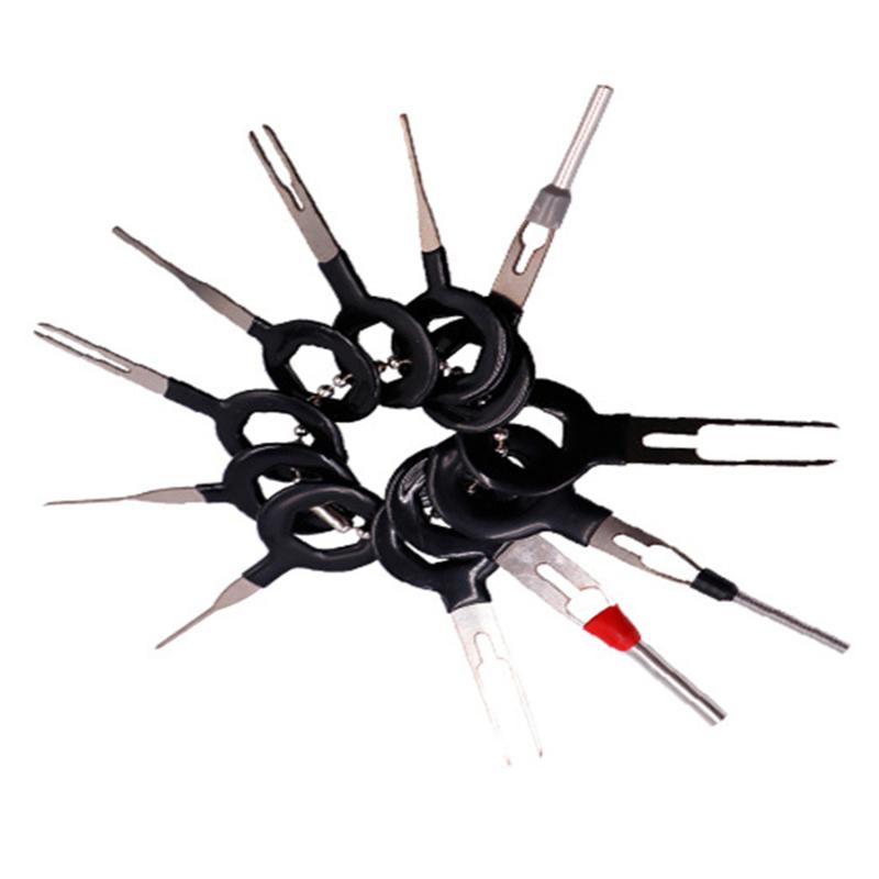 11PCS Automotive Plug Terminal Removal Tool Car Electrical Wire Crimp Connector Pin Extractor Kit Key Pin Removal Tool 4