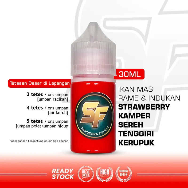 Essen Ikan Mas Aroma Strawberry Kamper Sereh 2