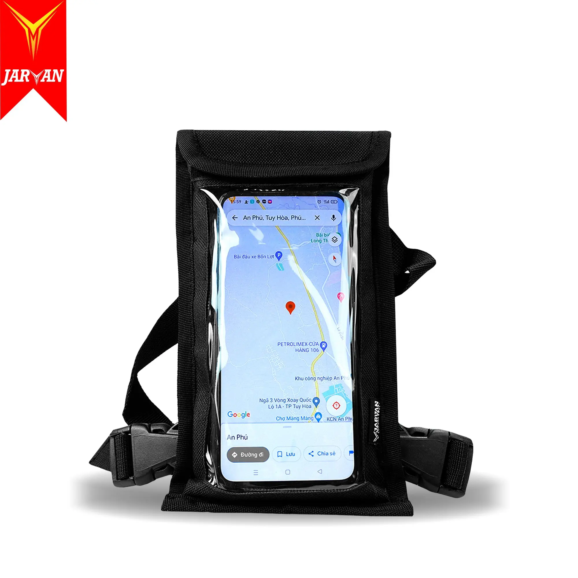 Đánh Giá Túi Mini Treo Đầu Xe Máy JARVAN: Cảm Ứng Nhạy, Dây Tăng Chỉnh Đa Năng, Tiện Lợi Chạy Grab & Phượt