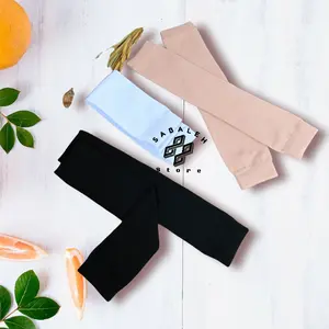 Manset Tangan Polos Pria dan Wanita Nylon Spandek Elastis All Size Dewasa Handsock Panjang Nyaman untuk Fashion
