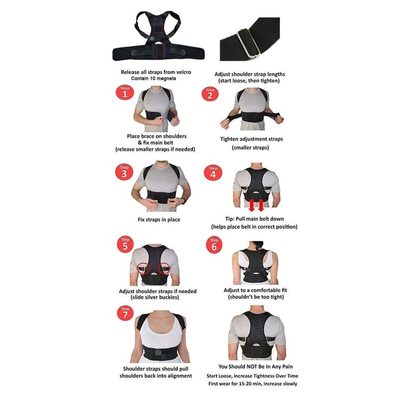 Penyangga Punggung Shoulder Back Corrector Posture Support Brace 3
