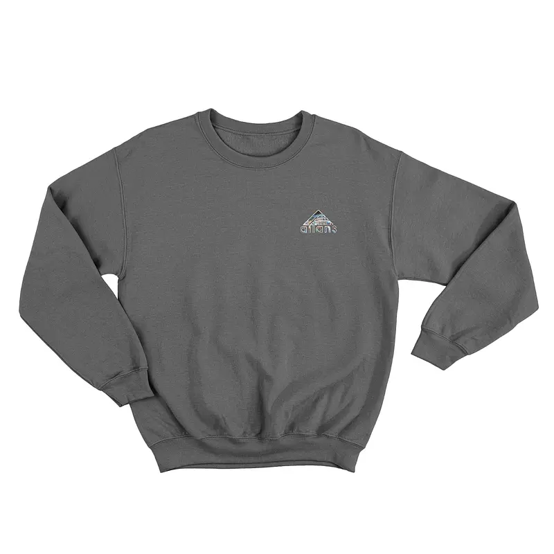 (AILANS) CREWNECK SWEATSHIRT PREMIUM LENGAN PANJANG COWOK ABU-ABU 0