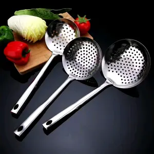 Serokan Bolong-Saringan Minyak Stainless Serbaguna Tebal Tahan Karat [Harga Satuan] Kitchenware