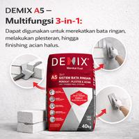 Gambar DEMIX A5 3 IN 1 SISTEM BATA RINGAN PEREKAT BATA RINGAN PLESTER ACIAN DINDING TEMBOK 40 KG dari Tirta Bangunan Kota Depok 3 Tokopedia