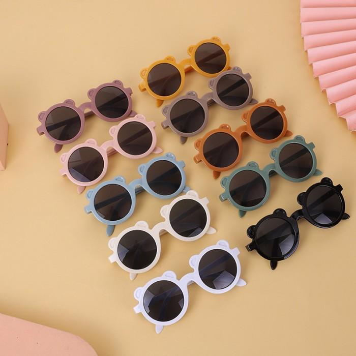 H㊛NW KACAMATA ANAK NEW TREND/FASHION ANAK TERBARU TELINGA BERUANG KACAMATA U♫GQ 1