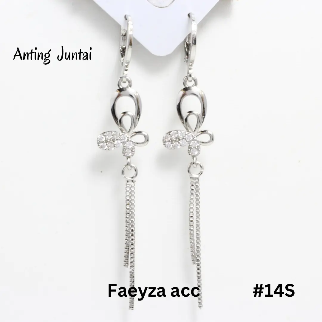 Anting juntai panjang wanita anti luntur anti karat (gabung)