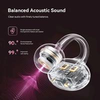 Gambar KIIP DTH27 OWS Open Ear Clip On Wearable Stereo Headset Bluetooth 6.0 TWS Wireless Earbuds Mirror Case Kaca - PINK dari Queen-id Kab. Tangerang 5 Tokopedia