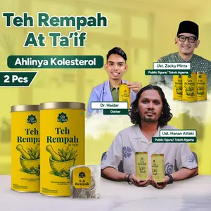 [Paket 2 Kaleng] Teh Rempah At Ta'if Untuk Kolesterol Dari Buah Bidara Dan Habbatussauda - Bahan Alami Organik Halal & BPOM