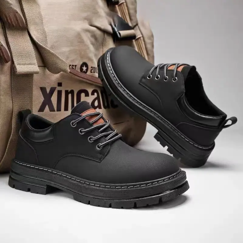 Sepatu touring pria kasual low boot cowboy boots pendek pria 6