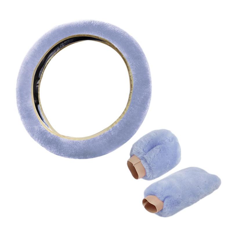 Product Introduction of Universal Warm Plush Car Steering Wheel Cover Gearshift Women Protector Soft Decoration Y4J5 31