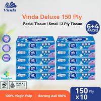 Gambar (PROMO) Beli 6 Gratis 4 VINDA Deluxe Travel Pack Facial Tissue S 150 Ply 3 Ply | Tisu Wajah Lembut Serbaguna Tidak Mudah Robek dari RAMSOBNOO Kota Administrasi Jakarta Barat 1 Tokopedia