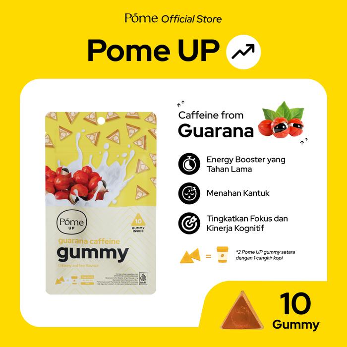Gambar Pome UP - Guarana Caffeine Energy Gummy (Tingkatkan fokus dan energi saat bekerja) dari Getpome Kota Tangerang Tokopedia