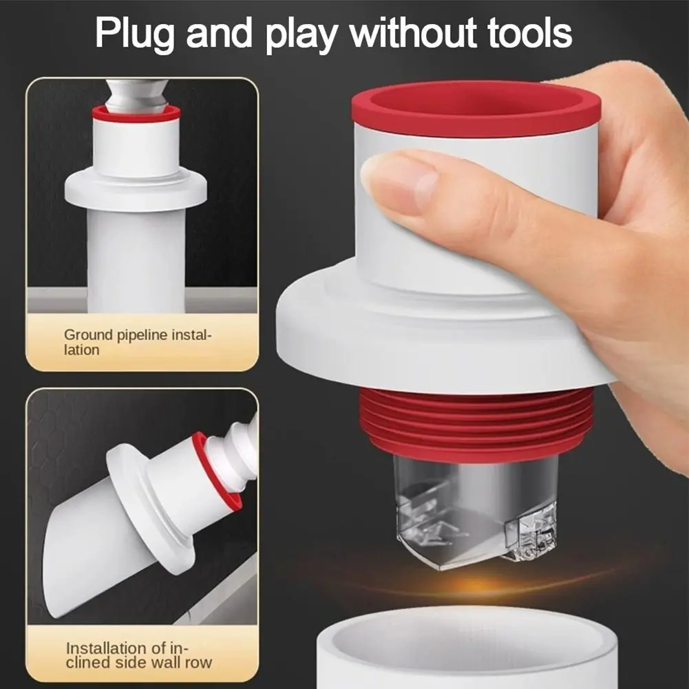 50/75mm Tube Universal Odor-proof Sealing Plug Kicthen Basin Sewer Pipe Plug