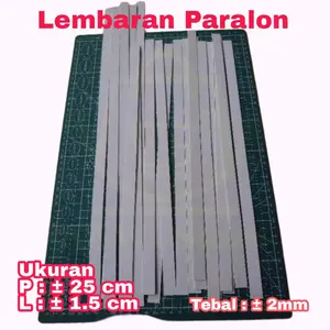 ( 3 Biji ) Lembaran Paralon PVC 1.5mm x 25cm Bukan Foam Board Bahan Miniatur