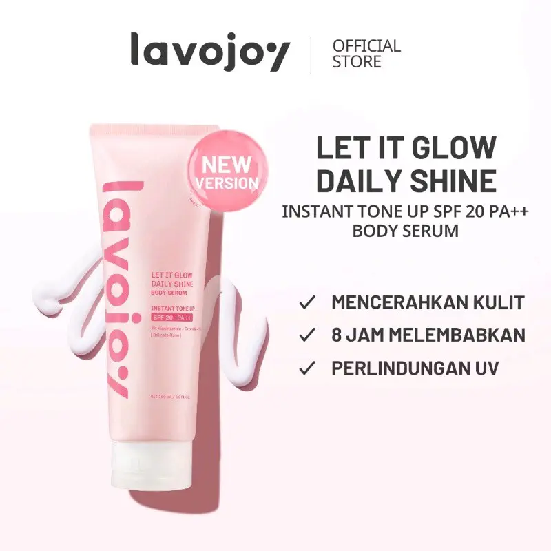 Lavojoy Instant ToneUp(day) dan Brighten(night) mencerahkan dan melembutkan 3