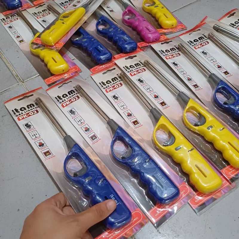 pematik gas Korek api panjang  Gas Lighter  korek pematis api isi ulang pemantik panjang Gas lighter 3