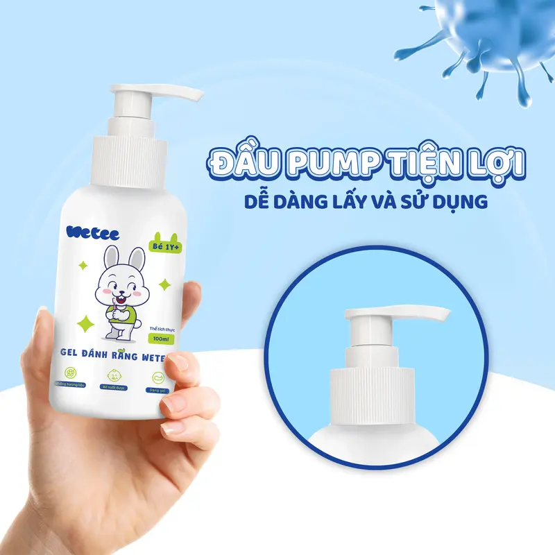 Mua 1 Gel Đánh Răng Wetee Cho Bé 1 TUỔI 100ml Và 1 Bàn Chải Đánh Răng Lông Siêu Mềm 1