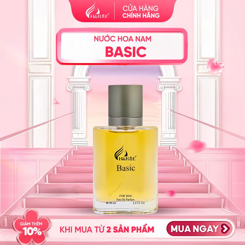 Nước hoa nam Charme BASIC 60ml New hương gỗ thơm mạnh mẽ quyến rũ