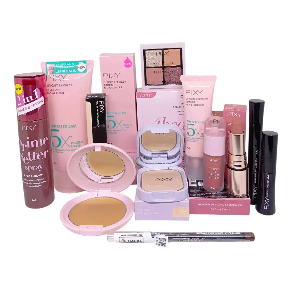 Pixy Paket Make Up/ Pixy Paket Lengkap/ Pixy Seserahan  Waterproof Lipstik [PTTZ0001] Blush Eyebrow [PTTZ0001]