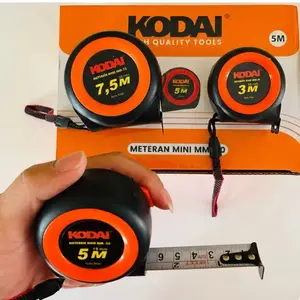KODAI Meteran Tukang 3M 5M 7.5M 10M Auto Stop / Meteran Bangunan Rol Measuring Tape High Quality