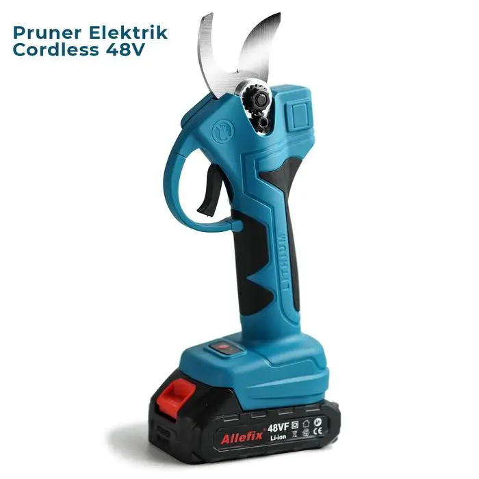 NEW PRODUK ALLEFIX GUNTING DAHAN PRUNER ELEKTRIK TANPA KABEL 48V DENGAN BATERAI LITIUM - 6738